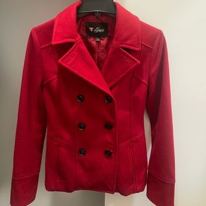 guess little red riding coat. size S